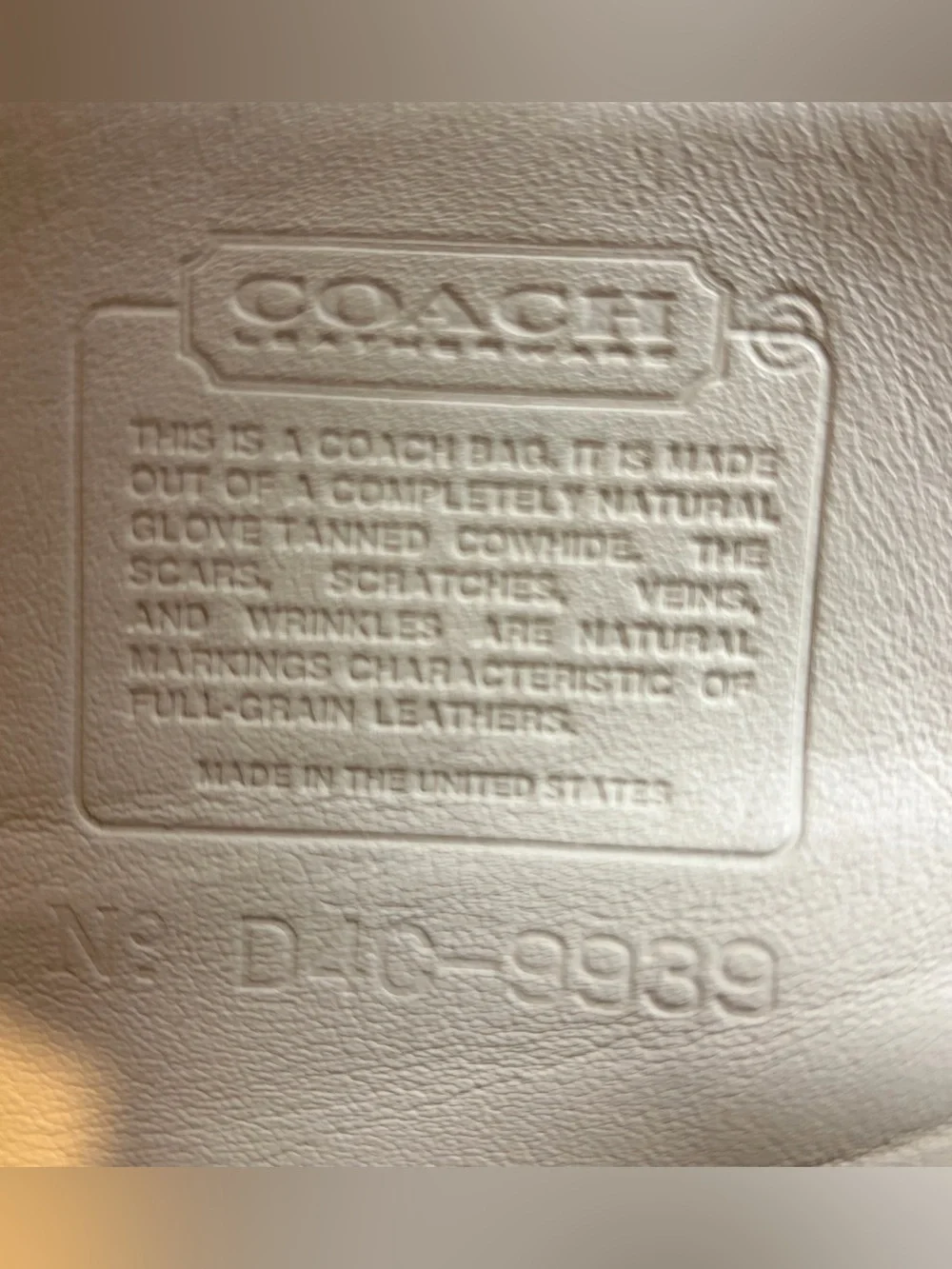 Vintage Coach Carson Crossbody Bag 9939 USA Made - Bone | Exceptional Condition